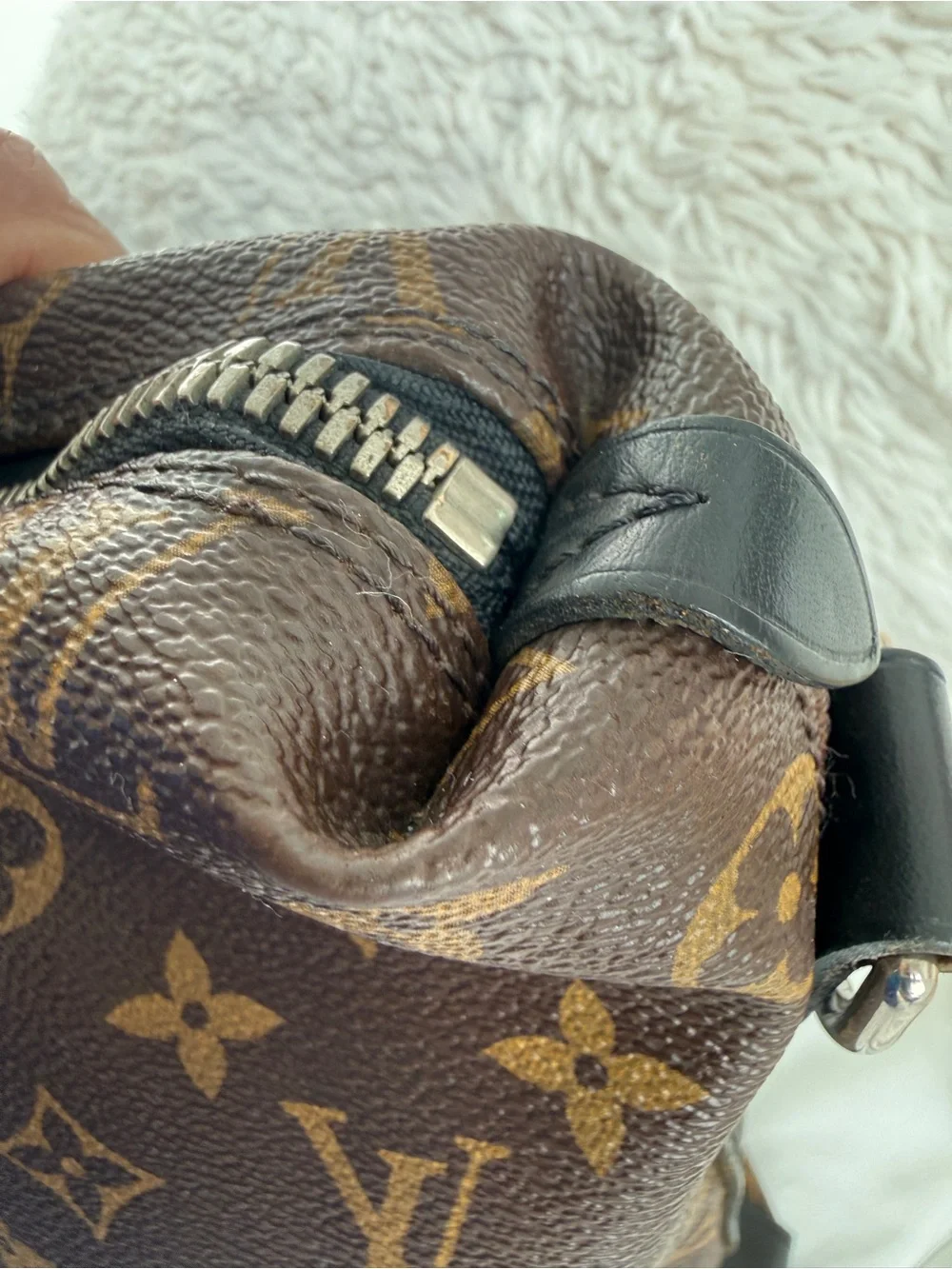 Louis Vuitton Monogram Macassar Kitan Tote Bag Briefcase M40388 DustBag Included